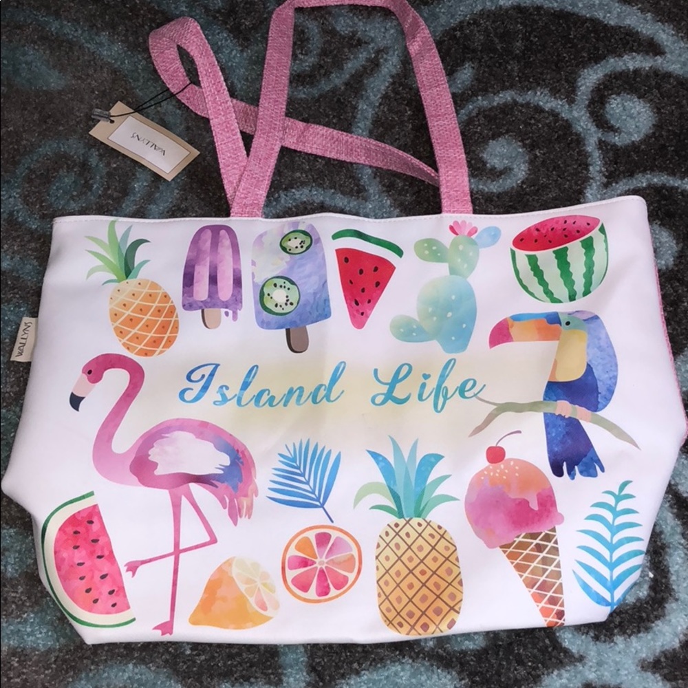 Island life tote bag